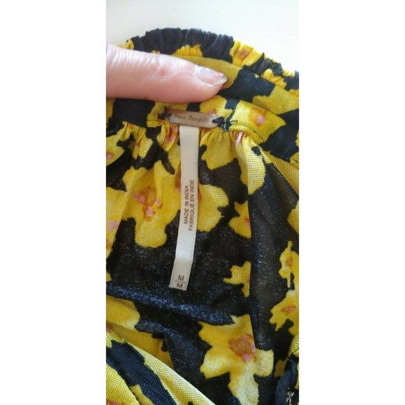 ♥️SOLD♥️Free People Women Long Sleeve Floral Mini - Picture 9 of 12